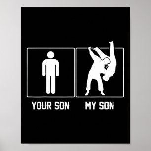 Jouw zoon mijn zoon judo karate trots poster