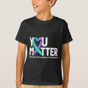 Jouwaarschuwing Voor Zelfmoordpreventie Teal & Paa T-shirt