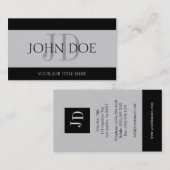 JouwJobTitle Silver Banner Visitekaartje (Voorkant / Achterkant)