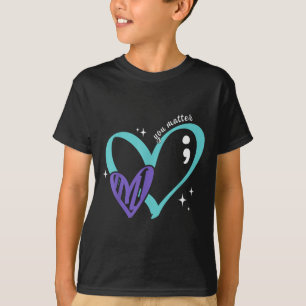 Jouzelf Preventie van zelfmoord bewustzijn Teal &  T-shirt