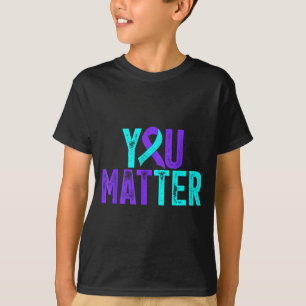 Jouzelf Preventie van Zelfmoord Lichtblauw Paarse T-shirt