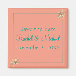 Jovely Beach Seashells Save the Date Magnet