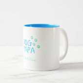 Jovely Chien Papa Mug à café à deux tons (Devant droit)