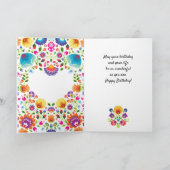 Jovely Folklore Happy Birthday carte pliée (Intérieur)
