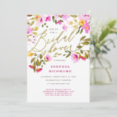 Jovely Garden Bridal Shower Invitation (Debout devant)