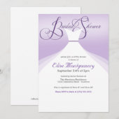 Jovely Gown Bridal Douche Invitations (Devant / Derrière)