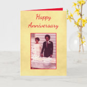 Jovely Happy Anniversaire Carte photo (Fleur jaune)