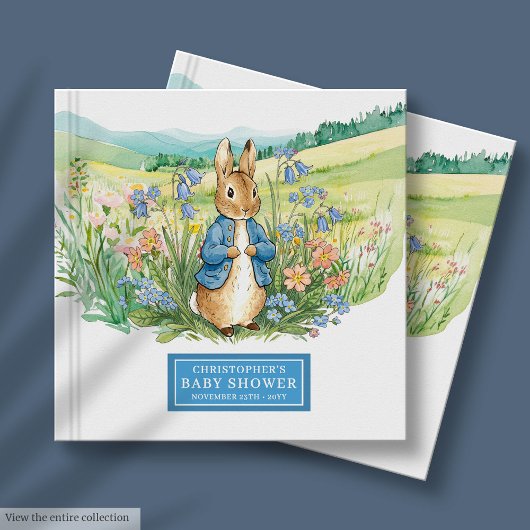 Jovely Peter Rabbit Baby Boy Shoy Livre d'invité