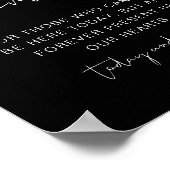 JOVI Black Edgy in Loving Memory Sign Poster (Hoek)