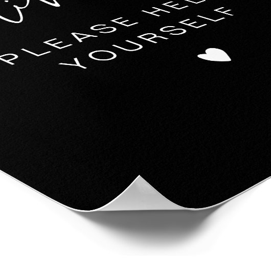 JOVI Black Edgy Modern Drinks Bar Poster (Coin)