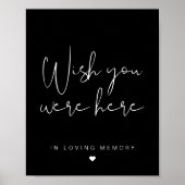 JOVI Black Edgy Wish U bent gebarentaal Poster (Voorkant)