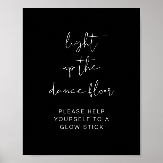 JOVI Black licht op de Dance Floor Glow Stick Poster (Voorkant)