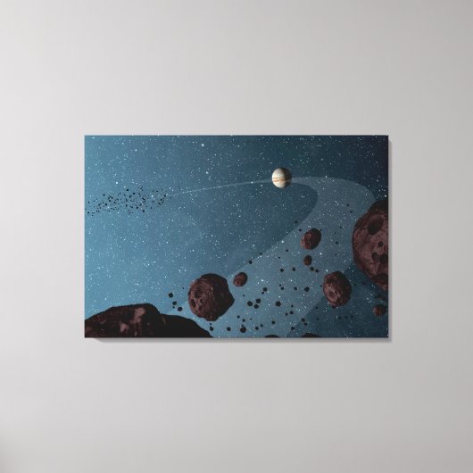 Jovian Trojans Asteroïden. Canvas Afdruk (Voorkant)