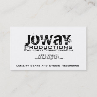 JoWaY Productions Visitekaartje