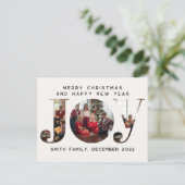 JOY 3 Aangepast Lijst kerstmis Briefkaart voor de (Staand voorkant)