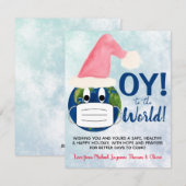 JOY à la Terre ! Drôle de carte de Noël et de Hano (Devant / Derrière)