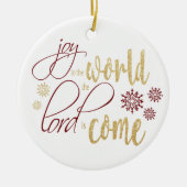 Joy aan de wereld, de Heer is gekomen Keramisch Ornament (Voorkant)