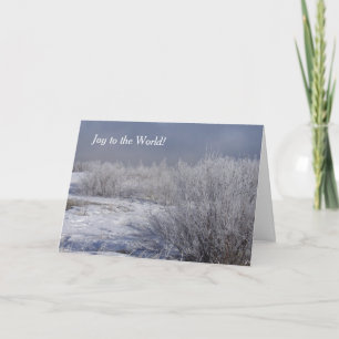 Joy aan de World Winter Willows kerstkaart Feestdagen Kaart