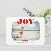Joy | Abstract Lijst Fotobekleding Feestdagenkaart (Staand voorkant)