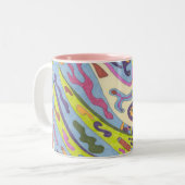 Joy, Abstracte Art Mok (Voorkant links)