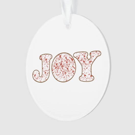 Joy Acrylic Ornament (voorkant)