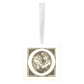 "Joy"  Alphabet Franse Kinderkerst Kubus Ornament (Rechts)