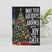 Joy and Cheer - Kaarten voor kerst (Staand voorkant)