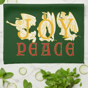 Joy and Peace Angels keukenhanddoek