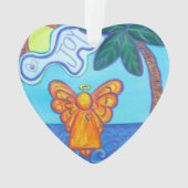 Joy and Peace Beach Angel Cadeau de vacances (dos)