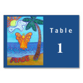 Joy and Peace Beach Angel Cartes de table personna (Dos)
