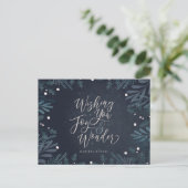 Joy and Wonder Business Holiday briefkaart (Staand voorkant)