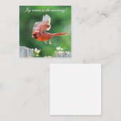 Joy arrive dans le Carte pour notes du matin (Devant / Derrière)