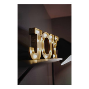 Joy Art Joy Sign Typografisch Afbeelding Word Text Perfect Poster
