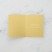 Joy bauble text op sky blue Kerstmis Feestdagen Kaart (Binnen)