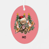 Joy Beer Christmas Metalen Ornament (Voorkant links)