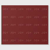 Joy Berry Modern minimalistisch Typografische Patr Cadeaupapier (Vlak)