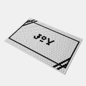 Joy Black en White Hex Tegel Deurmat (Schuin)