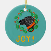 Joy Black Lab Ornament van Stephen Huneck (Voorkant)