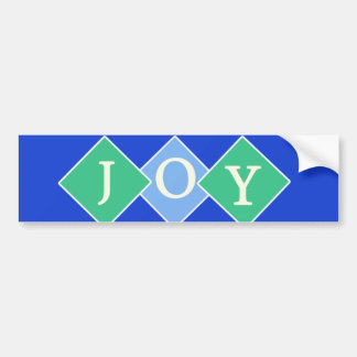 Joy Blue Bumpersticker Diamonds