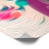 'Joy' Boston Terrier Dog Art print op papier (Hoek)