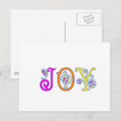JOY! BRIEFKAART (Voorkant / Achterkant)