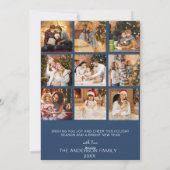 Joy & Bright Retro Photos de Noël Carte de vacance (Dos)