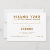 Joy Business Branding Shop Bedankt Product Kaart (Achterkant)