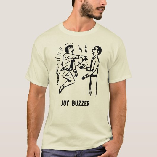 "Joy Buzzer" Comic Book en T-Shirt (Voorkant)