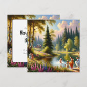 Joy by the Lake Birthday Invitation (Devant / Derrière)