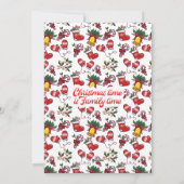 Joy Candy Cane Pine Tree krans Foto Kerstmis Feestdagenkaart (Achterkant)