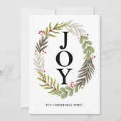 JOY - Carte Joyeuse de Noël à deux faces (Devant)