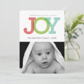 JOY carte photo de vacances (Debout devant)