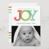 JOY carte photo de vacances (Devant / Derrière)