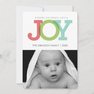 JOY carte photo de vacances